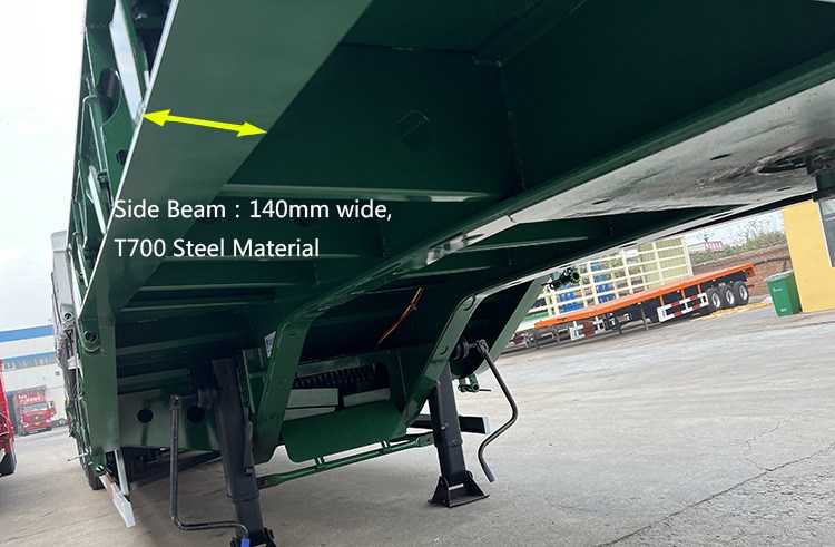 4 Axle Lowbed Semi Trailer Vehicle