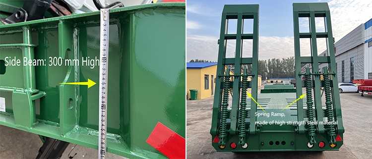 4 Axle Lowbed Semi Trailer Vehicle
