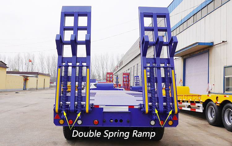 40Ft Tri Axle Low Loader Trailer Truck | semi trailer truck