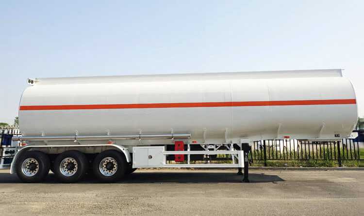 45000L Aluminum Alloy Fuel Semi Tanker Trailer