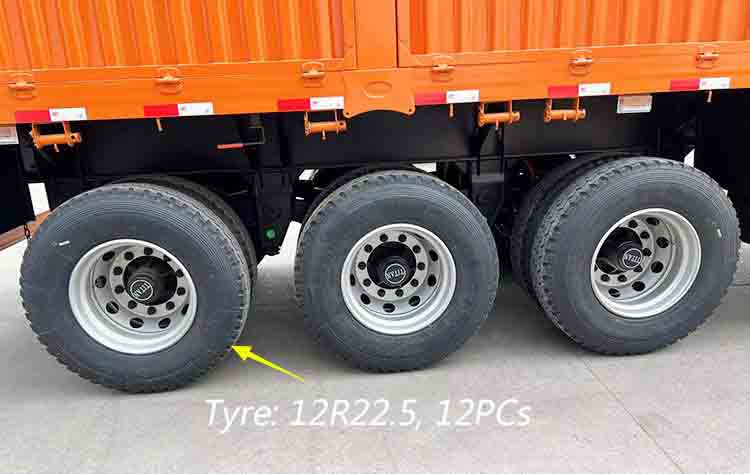 60 Ton Fence Cargo Semi Trailer Truck