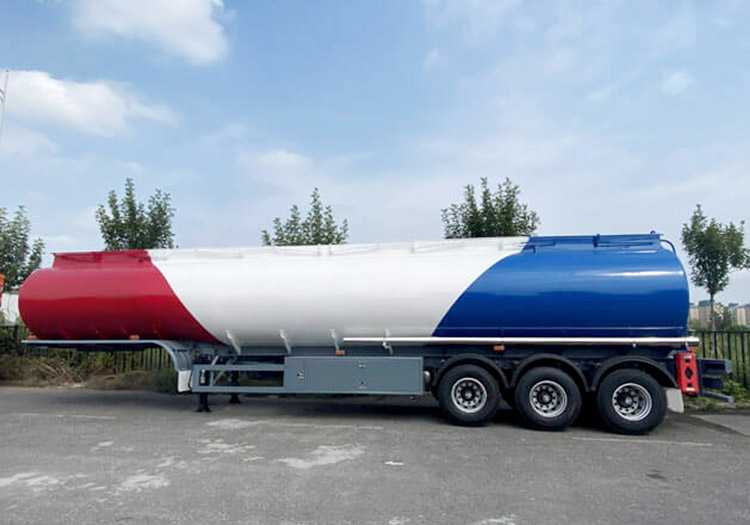 China 15000 Gallons Aluminum Fuel Semi Tank Trailer -2