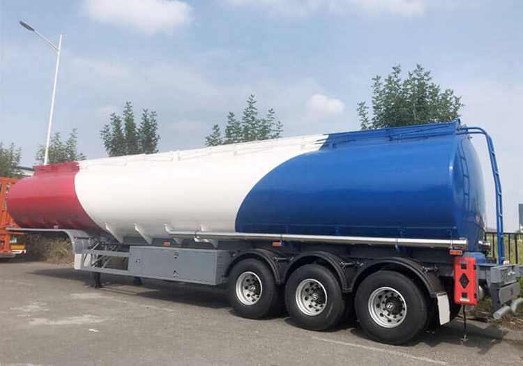 China 15000 Gallons Aluminum Fuel Semi Tank Trailer -2