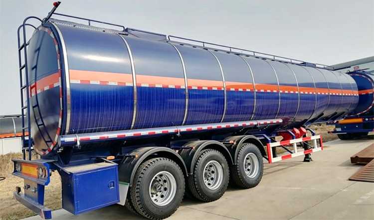 3 Axles Stainless Steel Semi Tanker Trailer 
